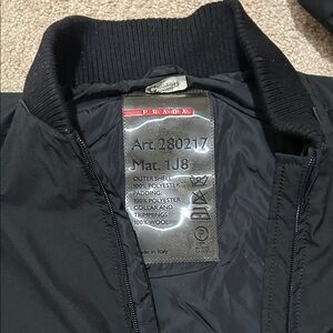 Prada Men's Black Bomber Jacket